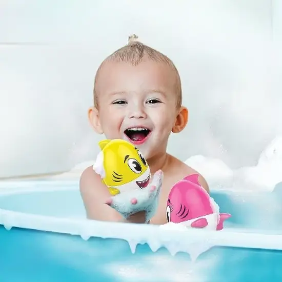Kidzlane Shark Bath Toy for Babies - 2 Pack image {2}