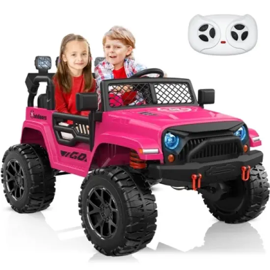 ANPABO 24 V 4WD Truck Two Seater With Parent Remote Control And Bluetooth Music Player 3-8 Years Old image {1}