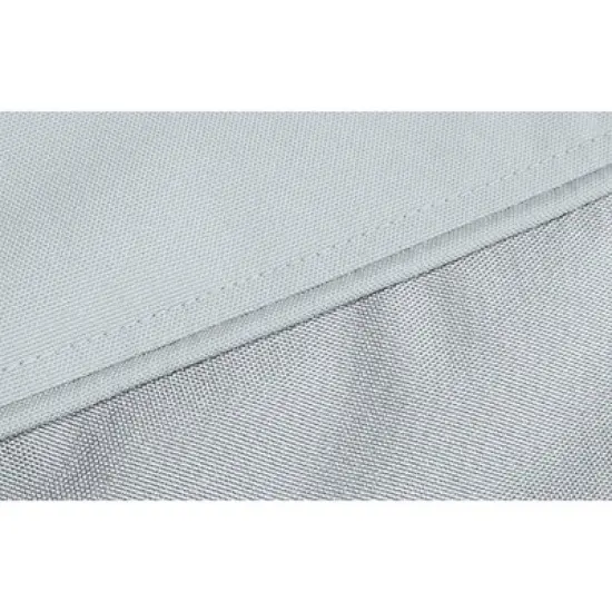 Eevelle 60" Meridian Square Table Fire Pit Cover Silver image {6}