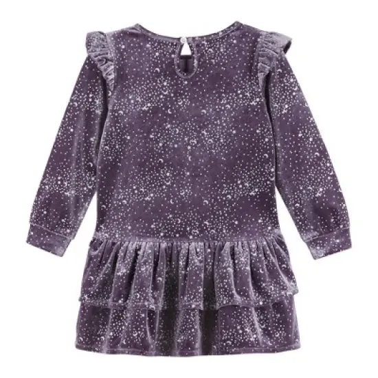 Andy & Evan Toddler Girls Drop Waist Dress Purple, Size 2T image {2}