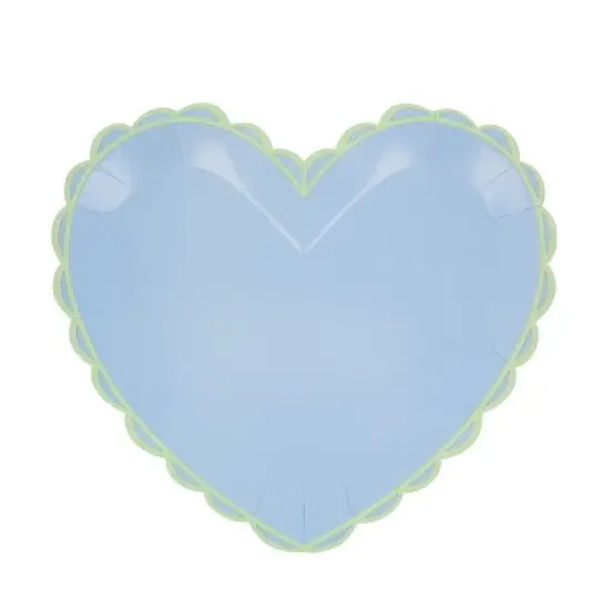 Meri Meri Pastel Heart Large Plates (Pack of 8) image {3}