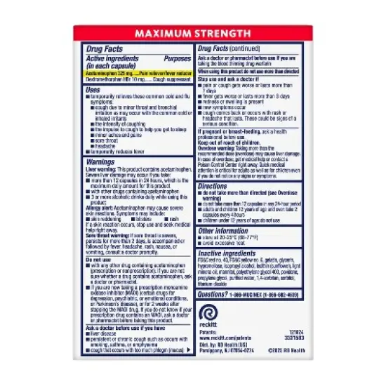 Mucinex Rapid Clear - Headache, Cough Liquid Gel Capsule - 16ct image {7}