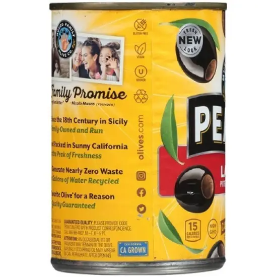 Pearls Large Pitted Ripe Black Olives - 6oz image {2}