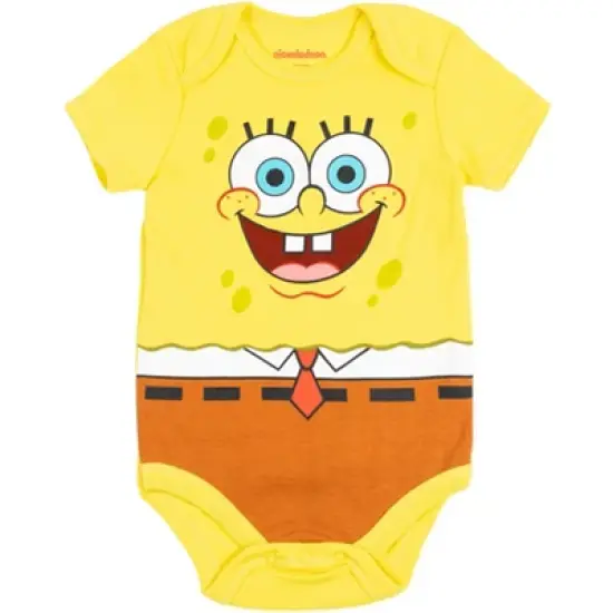 SpongeBob SquarePants Squidward Plankton Patrick 5 Pack Short Sleeve Bodysuits  image {2}