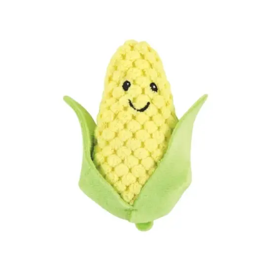 Luvable Friends Dog Squeaky Plush Dog Mini Toy Set, Veggies, One Size image {4}