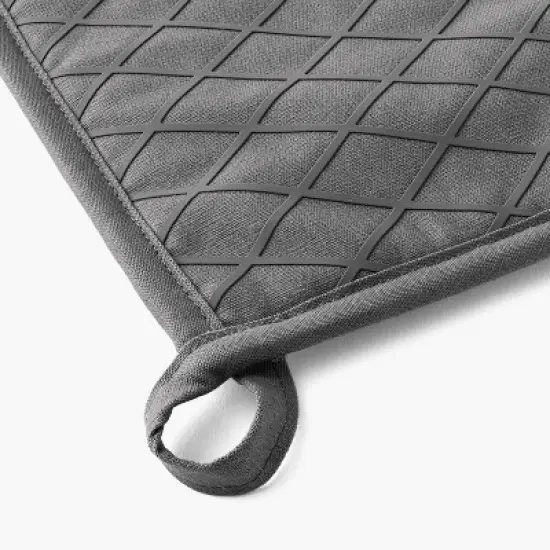 2pk Potholder Dark Gray - Figmint&trade; image {2}