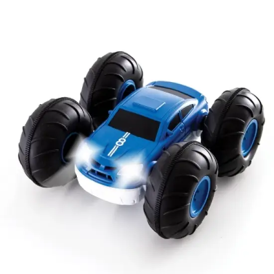 Sharper Image RC Race Car Flip Stunt Rally Vehicle - Blue image {7}