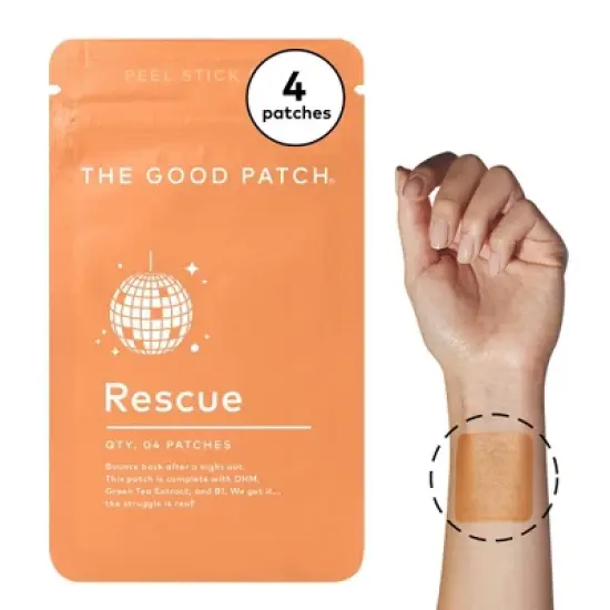 The Good Patch Rescue Plant-Based Vegan Wellness Patch - 4ct image {8}