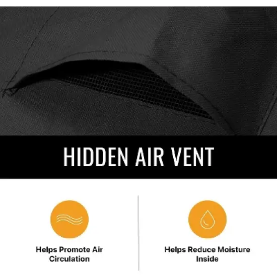 KHOMO GEAR Premium Adirondack Patio Chair Cover &ndash; Black, Durable, Weatherproof, UV Resistant, Protection from Rain & Dust image {6}