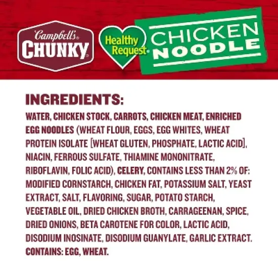 Campbell's Chunky Healthy Request Chicken Noodle Soup - 18.6oz image {8}