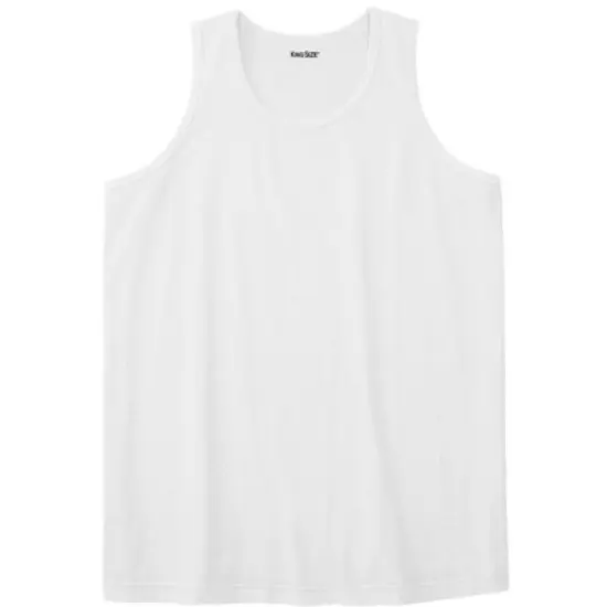 KingSize Men's Big & Tall Shrink-Less&trade; Lightweight Tank image {4}