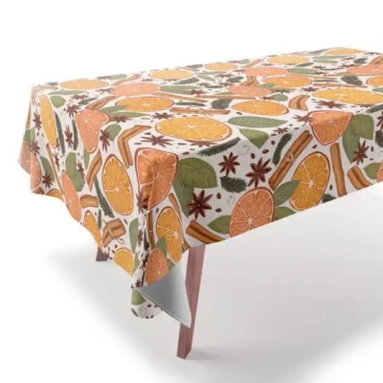 Avenie Christmas Cinnamon Spice Tablecloth -Deny Designs image {1}