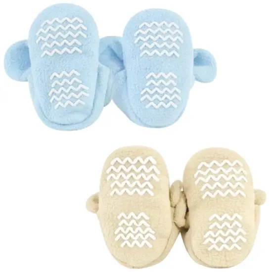 Hudson Baby Cozy Fleece Booties, Elephant Giraffe, 0-6 Months image {2}