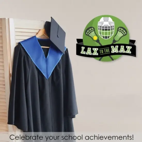 Big Dot of Happiness Lacrosse School Spirit Senior Night or Graduation Party Wall Decoration Involvement Sign image {5}