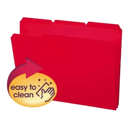 Smead Poly File Folder, 1/3-Cut- Tab Letter Size, 24 per Box image {3}