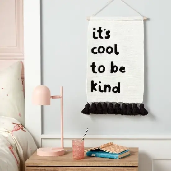 It's Cool to be Kind Hanging Kids' Knit Banner - Pillowfort&trade; image {1}
