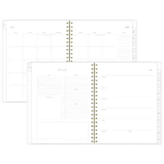 Sugar Paper Essentials 2025-2026 Weekly/Monthly Planner 11"x9.5" Harbor Floral image {1}