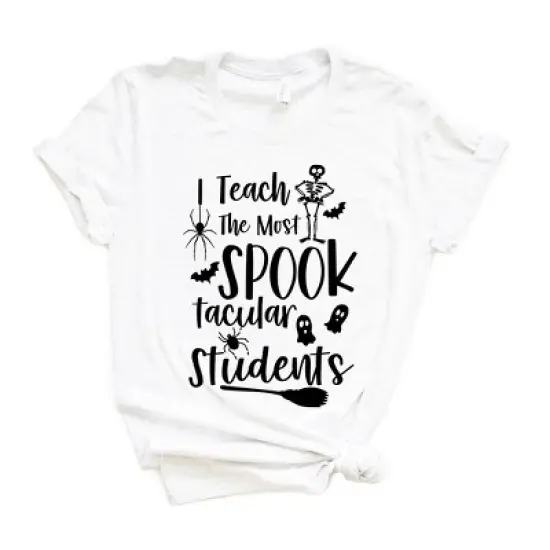 Simply Sage Market Women's I Teach The Most Spooktacular Students Short Sleeve Graphic Tee image {2}