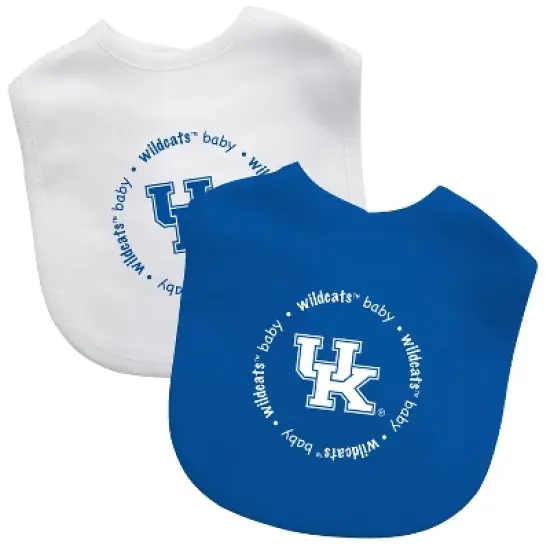 Baby Fanatic Officially Licensed Unisex Baby Bibs 2 Pack - NCAA Kentucky Wildcats image {1}
