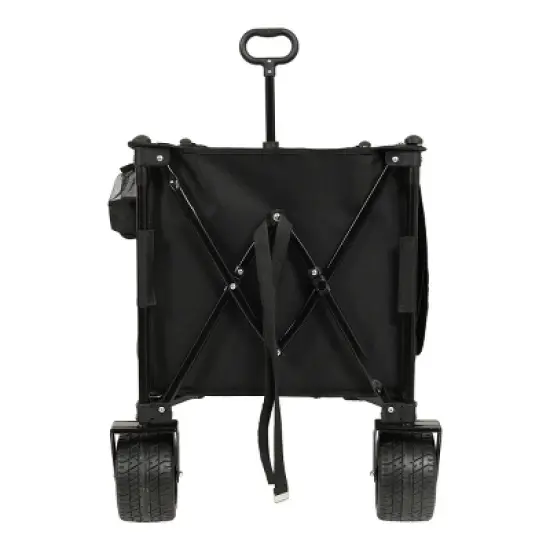 YONWAY Heavy-Duty All-Terrain Folding Utility Wagon Cart with Large Beach Wheels, Adjustable Handle,480lbs Capacity,for Camping, Beach image {9}