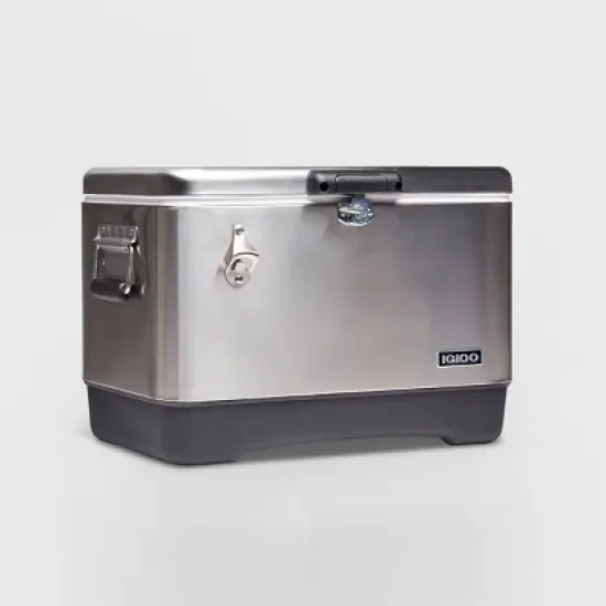 Igloo Legacy 54qt Stainless Steel Cooler image {4}