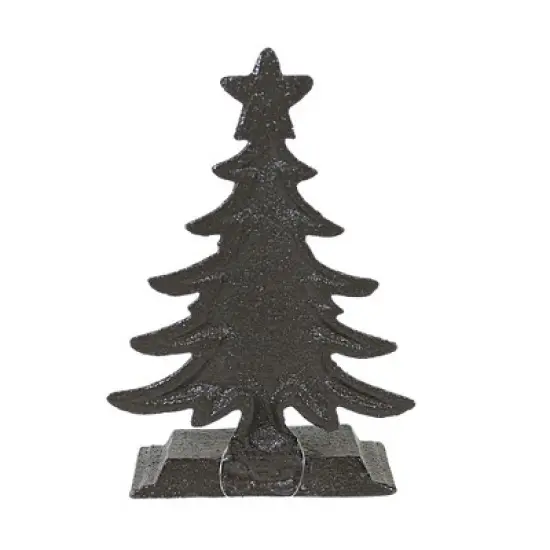 Christmas 6.0 Inch Rustic Tree Stocking Holder Stocking Holder , Star Mantle (1PC) image {1}