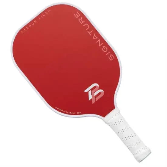 PBPRO Signature Carbon Fiber Watermelon Pickleball Paddle: Polypropylene Core, 4-1/4" Grip image {6}
