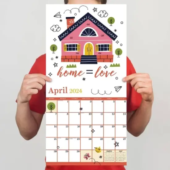 TF Publishing 2024 Wall Calendar 12"x12" Home Sweet Home image {3}