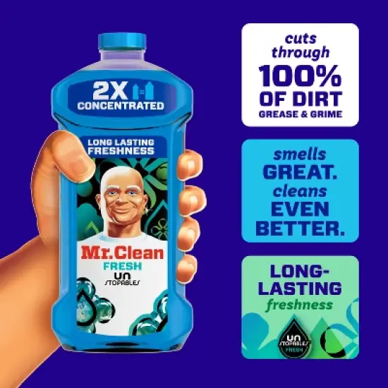 Mr. Clean Fresh Dilute Unstopables Multi-Surface Cleaner image {1}