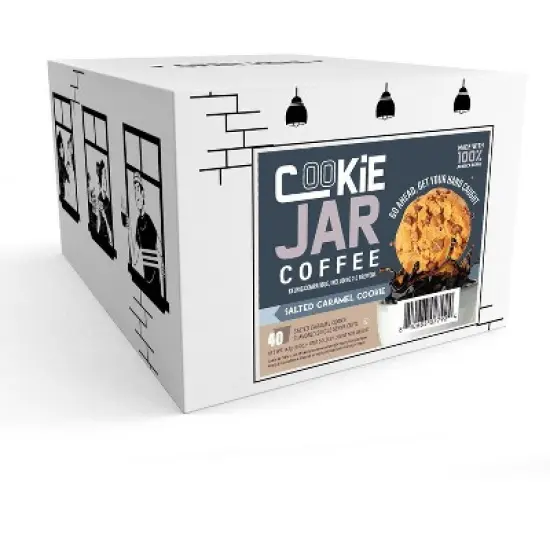 Cookie Jar Coffee Salted Caramel Flavored Coffee Pods,Keurig 2.0 Brewers,40 Ct image {1}