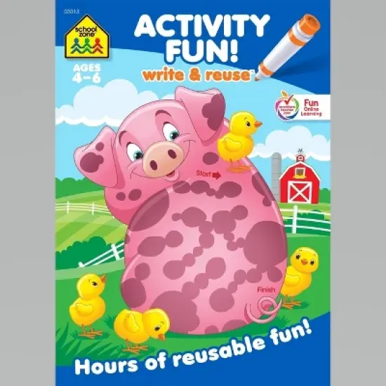 School Zone Activity Fun! Write & Reuse Workbook - (Paperback) image {6}