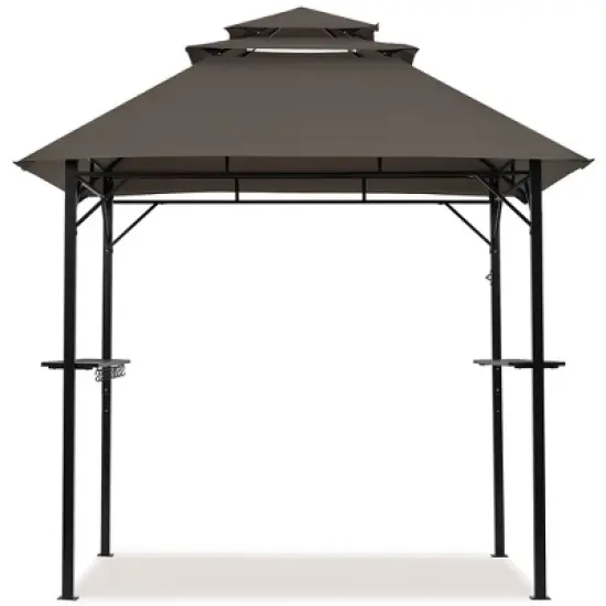 Yaheetech 8 &times; 5 ft Grill Gazebo with Height-adjustable Shelves image {7}