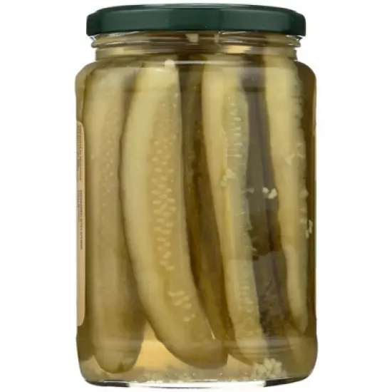 Woodstock Foods Organic Spears Kosher Dill Pickles - Case of 6/24 oz image {2}