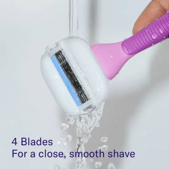 Flamingo Moisture Plus Women's Razor Blade Refills - 4ct image {4}