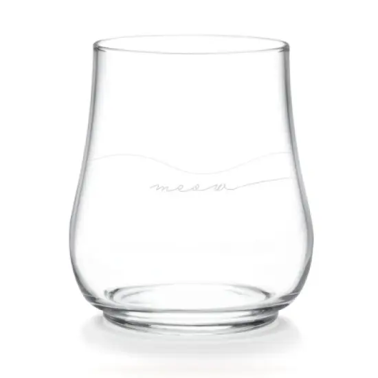 Libbey Modern Pets Meow All Purpose Glasses, 17 ounce, Set of 4 image {6}