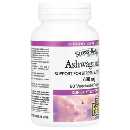 Natural Factors Stress-Relax&reg;, Ashwagandha, 600 mg, 60 Vegetarian Capsules image {3}