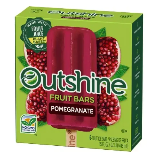 Outshine Pomegranate Frozen Fruit Bars - 6ct/15 fl oz image {3}