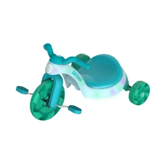GOTRAX Light up 12" Kids' Standard Trikes - Teal Blue: Plastic Frame, 50lb Capacity image {5}