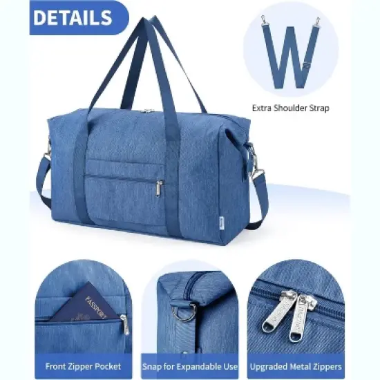 Narwey For Spirit Airlines Personal Item Bag Foldable Duffle Bag for Travel image {4}