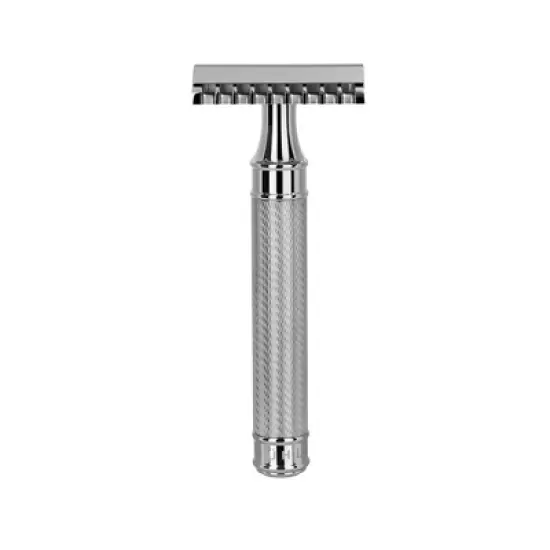 M&Uuml;HLE Traditional Large Stainless Steel Safety Razor - Open Comb image {1}