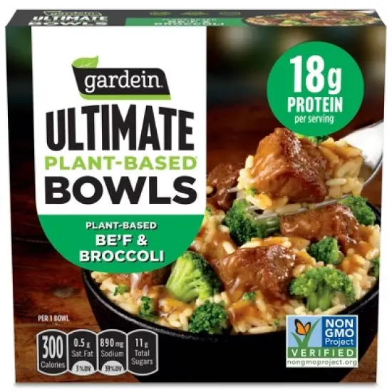 Gardein Ultimate Frozen Vegan Bowl Be'f & Broccoli - 8oz image {6}