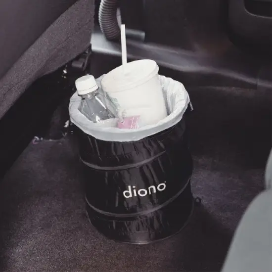 Diono Pop-up Trash Bin, Collapsible Car Trash Can, Leak Proof, Perfect for Keeping Car Clean, Black image {1}