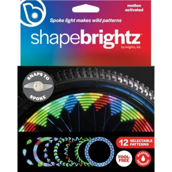 Brightz Shape Patterned Bike Wheel LED Light: Silicone Reflector Accessory image {6}
