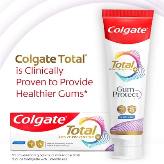 Colgate Total Active Prevention Gum Protect Whitening Toothpaste - Mint - 3.0oz image {4}