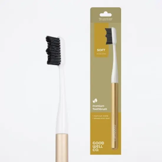 Goodwell Sustainable Toothbrush with Bioplastic Replacement Brush image {6}