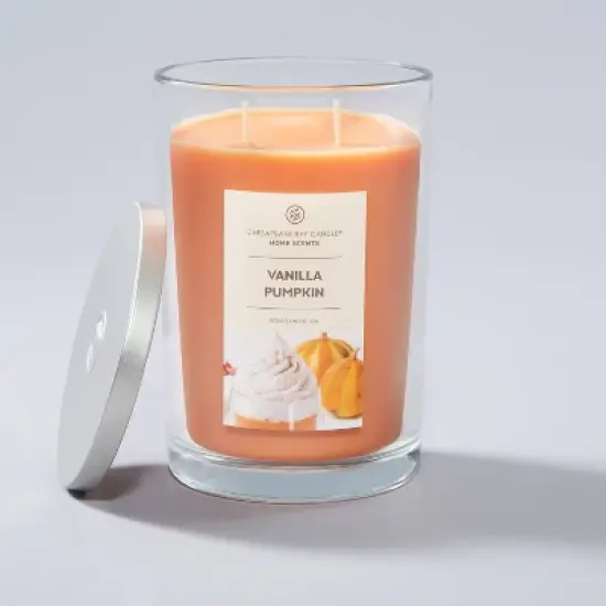 19oz Glass Jar Vanilla Pumpkin Candle - Home Scents image {2}