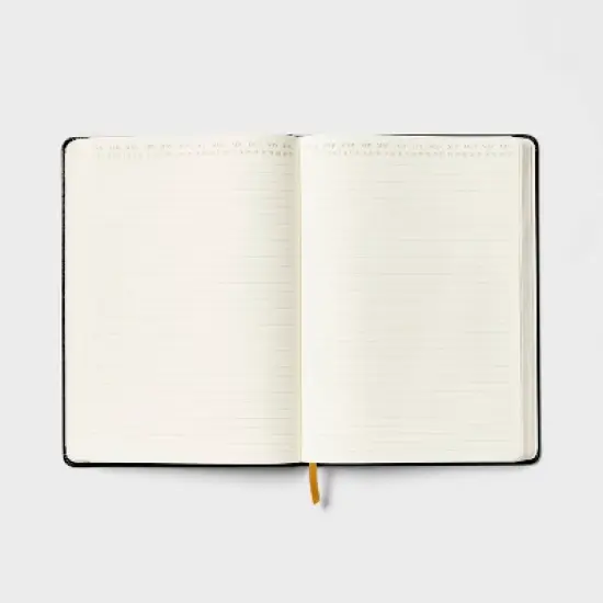 192pg Ruled Journal 10"x7" Leatherette Black - up&up&trade; image {2}