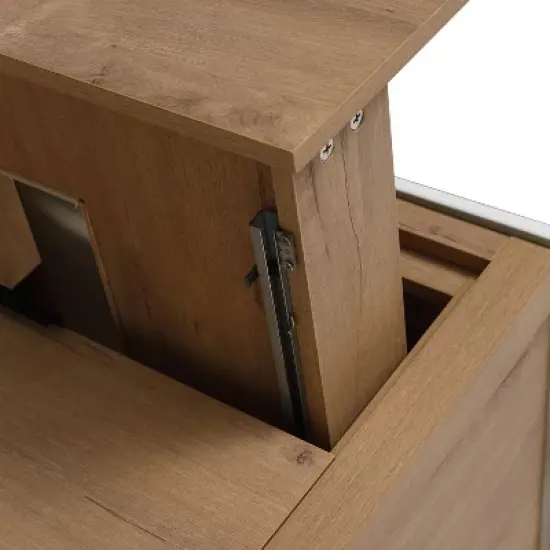 30" Bathroom Vanity with 2 Drawers and 1 Ceramic Sink, Oak - ModernLuxe image {11}