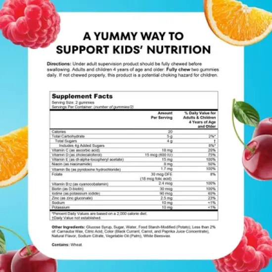 One A Day Kids' Multivitamin Gummies with Vitamin C, Immune Support - Assorted Fruit Flavors - 60ct image {9}