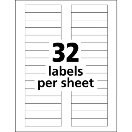 Avery Durable Easy Peel ID Labels, Sure Feed Technology, Permanent Adhesive, 5/8" x 3", 256 Labels (6792) image {4}